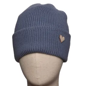 Blue Heart Beanie