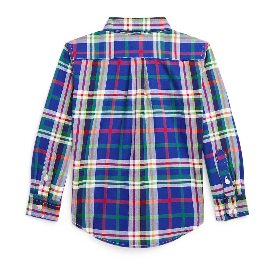 Blue Plaid Cotton Shirt