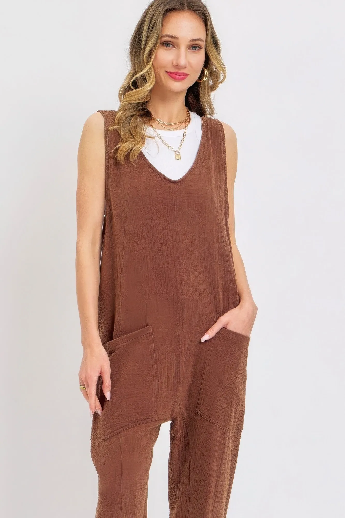 Blue Zone Planet |  Mineral Washed Summer Jumpsuit