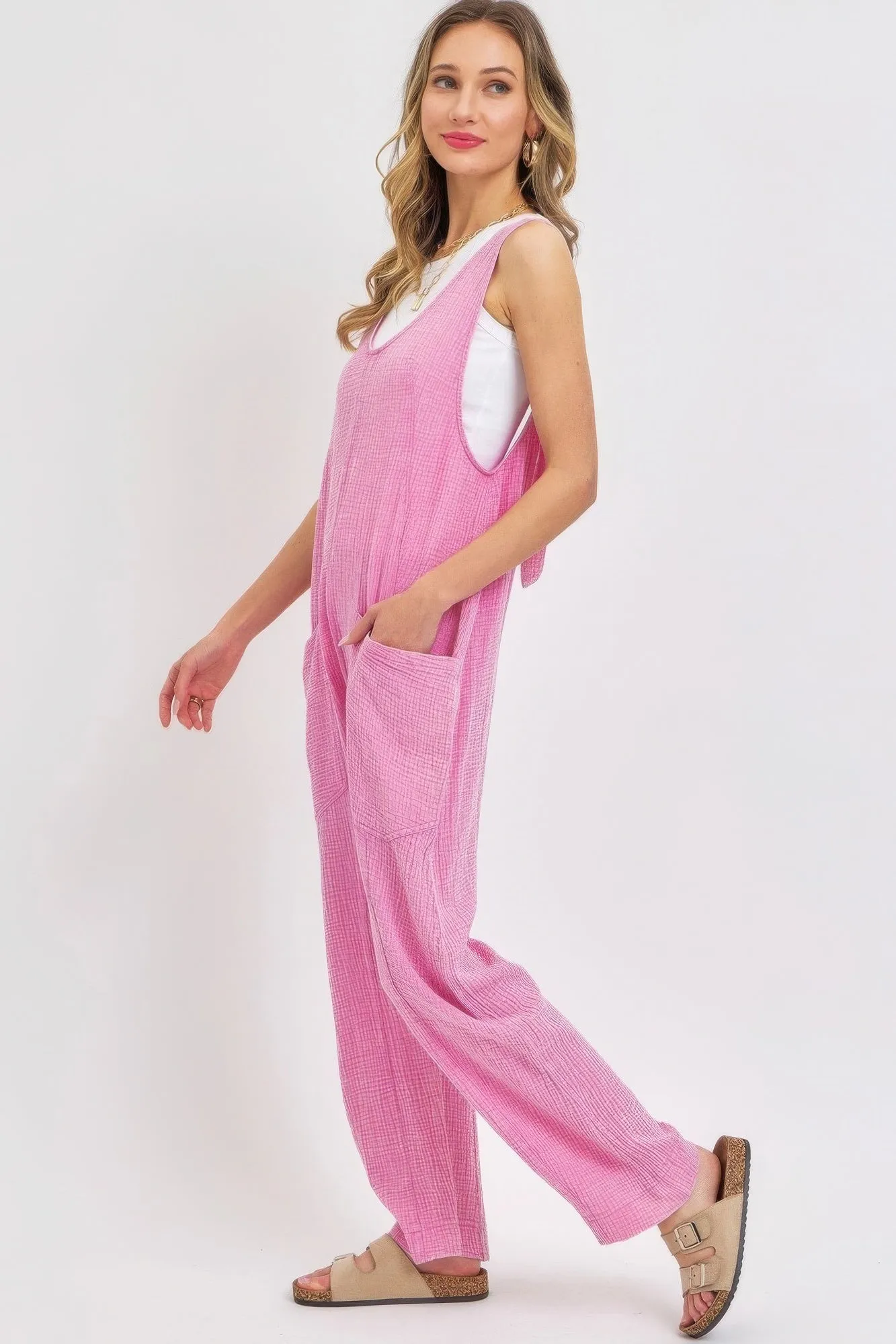 Blue Zone Planet |  Mineral Washed Summer Jumpsuit