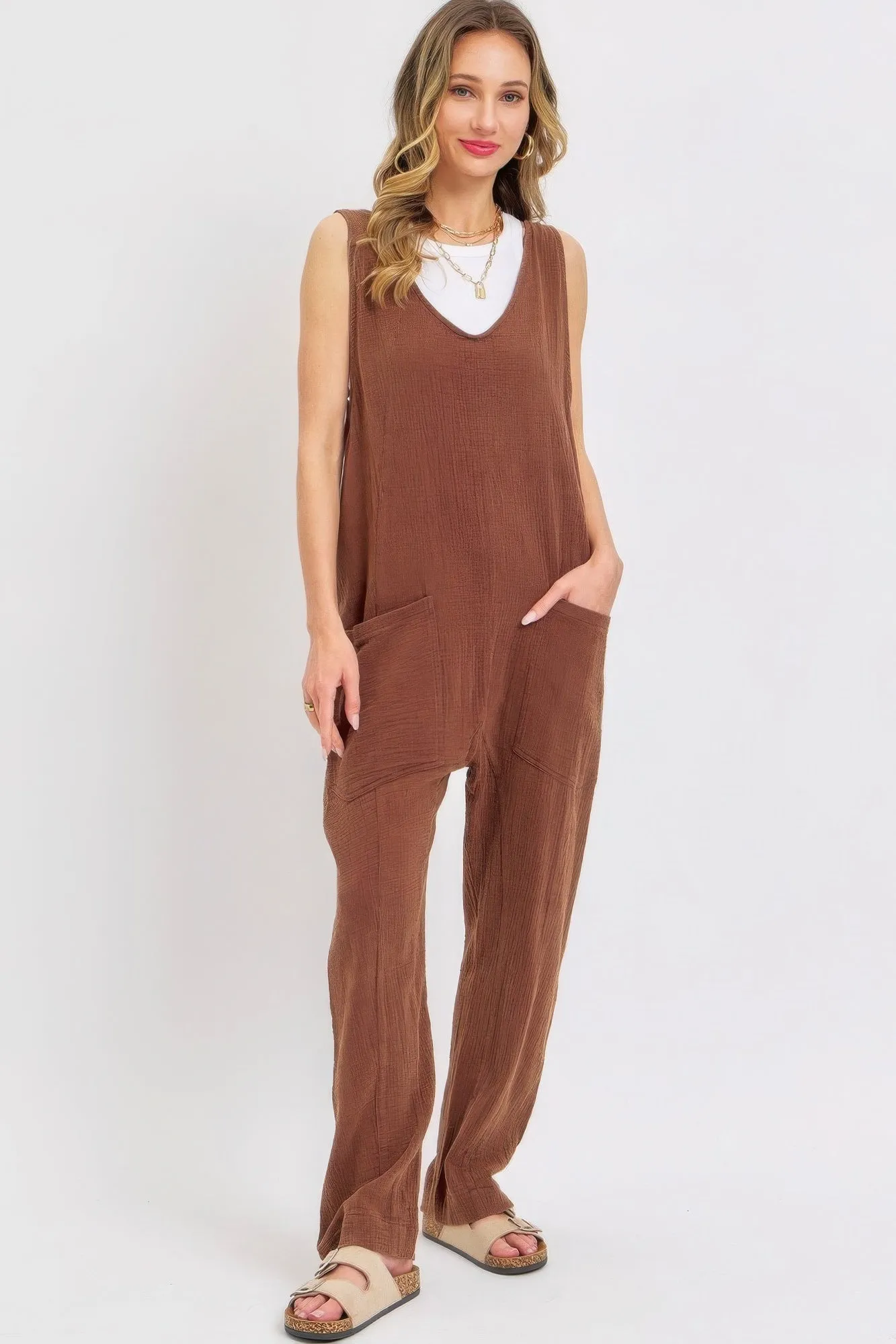 Blue Zone Planet |  Mineral Washed Summer Jumpsuit