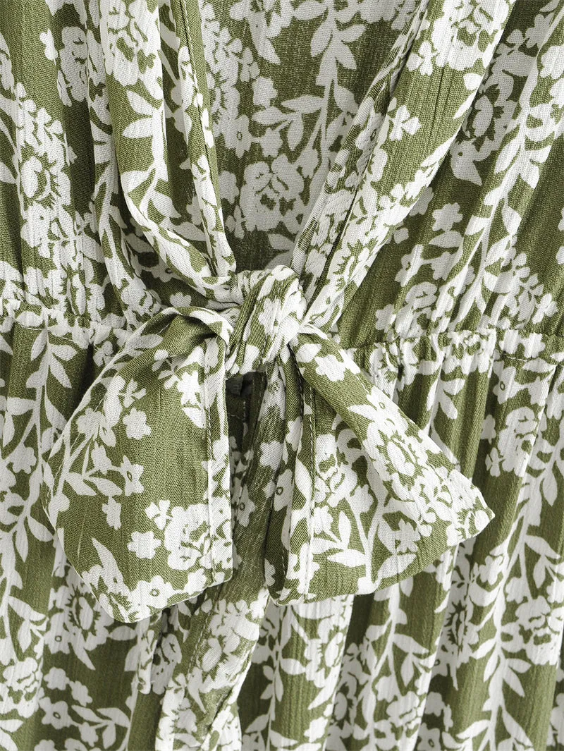 Boho Jumpsuit, Boho Romper, Playsuit, Florence in Green