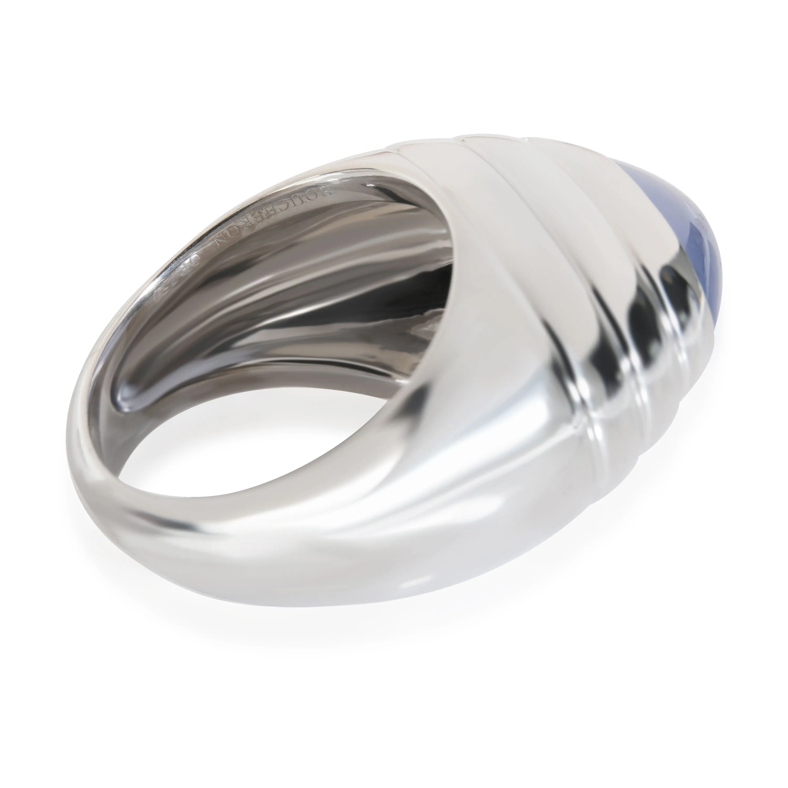 Boucheron Jaipur Chalcedony Fashion Ring in 18k White Gold