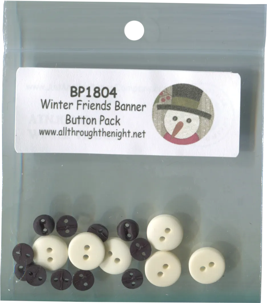 BP1804 - Winter Friends Banner Button Pack