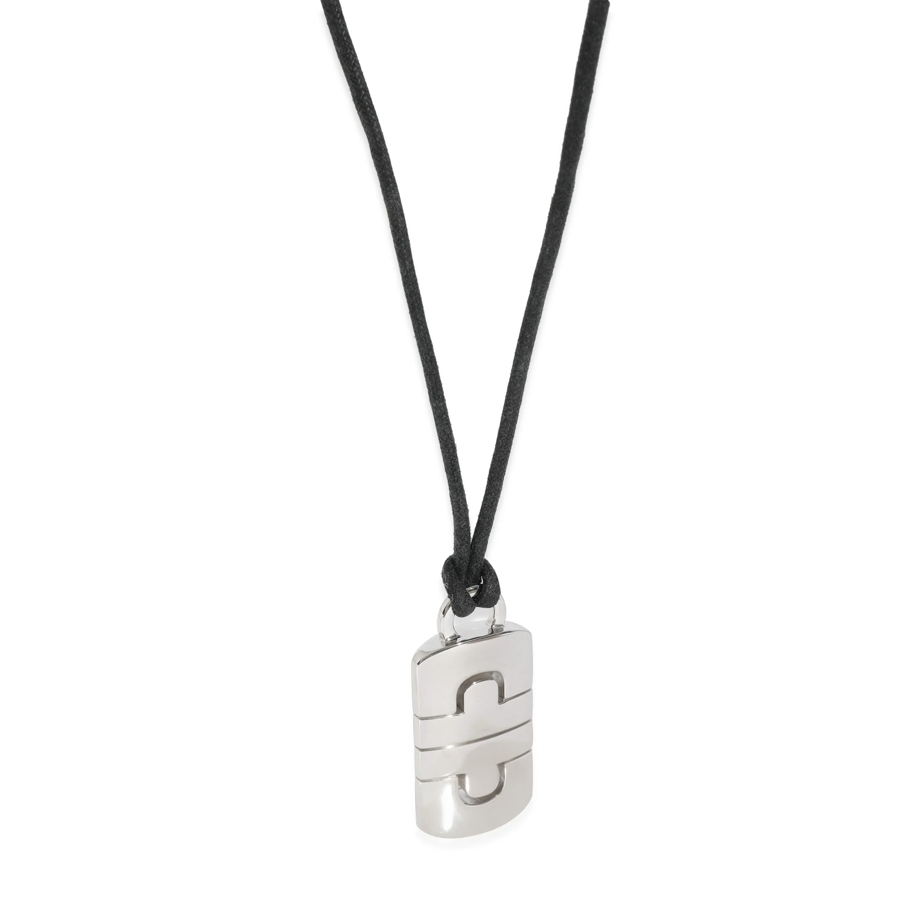 BVLGARI Parentesi Fashion Pendant in 18k White Gold