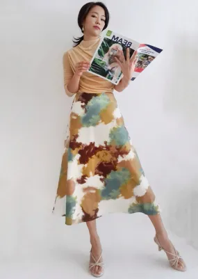 Camo Midi Skirt