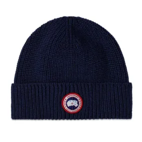 Canada Goose Artic Disc Logo Beanie Dark Navy
