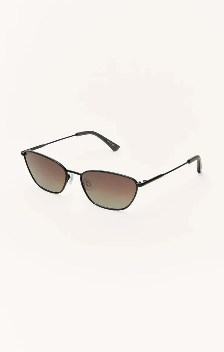 Catwalk Sunglasses in Polished Black