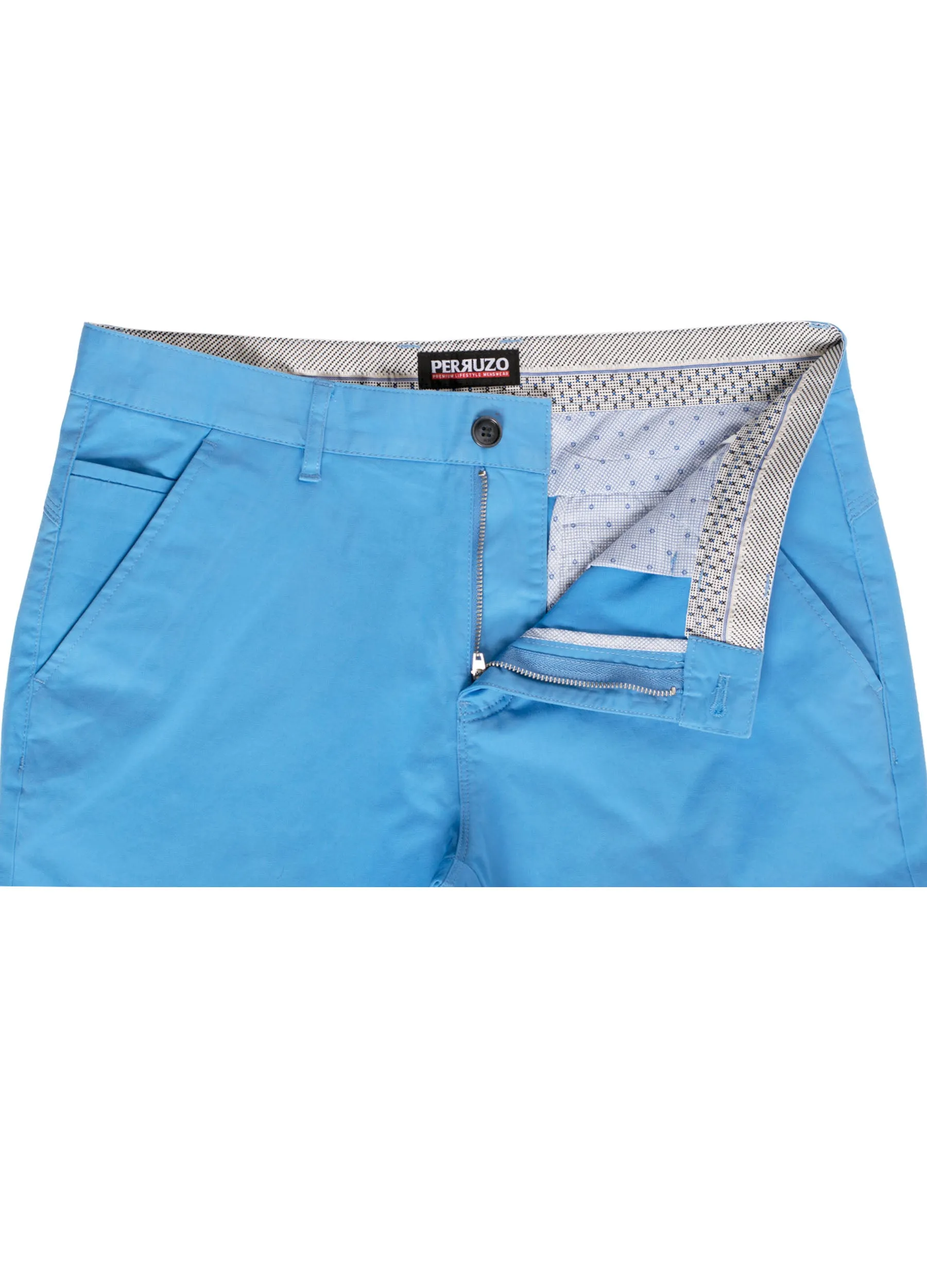 Chinos Cotton Stretch, in French Blue S