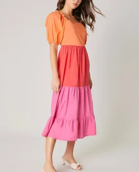 Citrus Color Block Dress