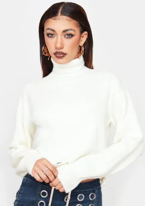 Coldest Winter Distressed Turtleneck Top