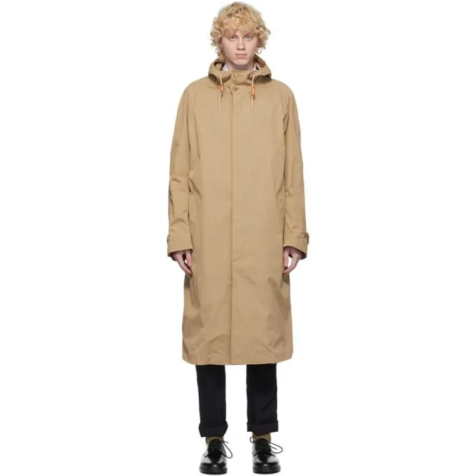Comme des Garcons Homme Beige Cotton Twill Coat