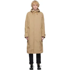 Comme des Garcons Homme Beige Cotton Twill Coat