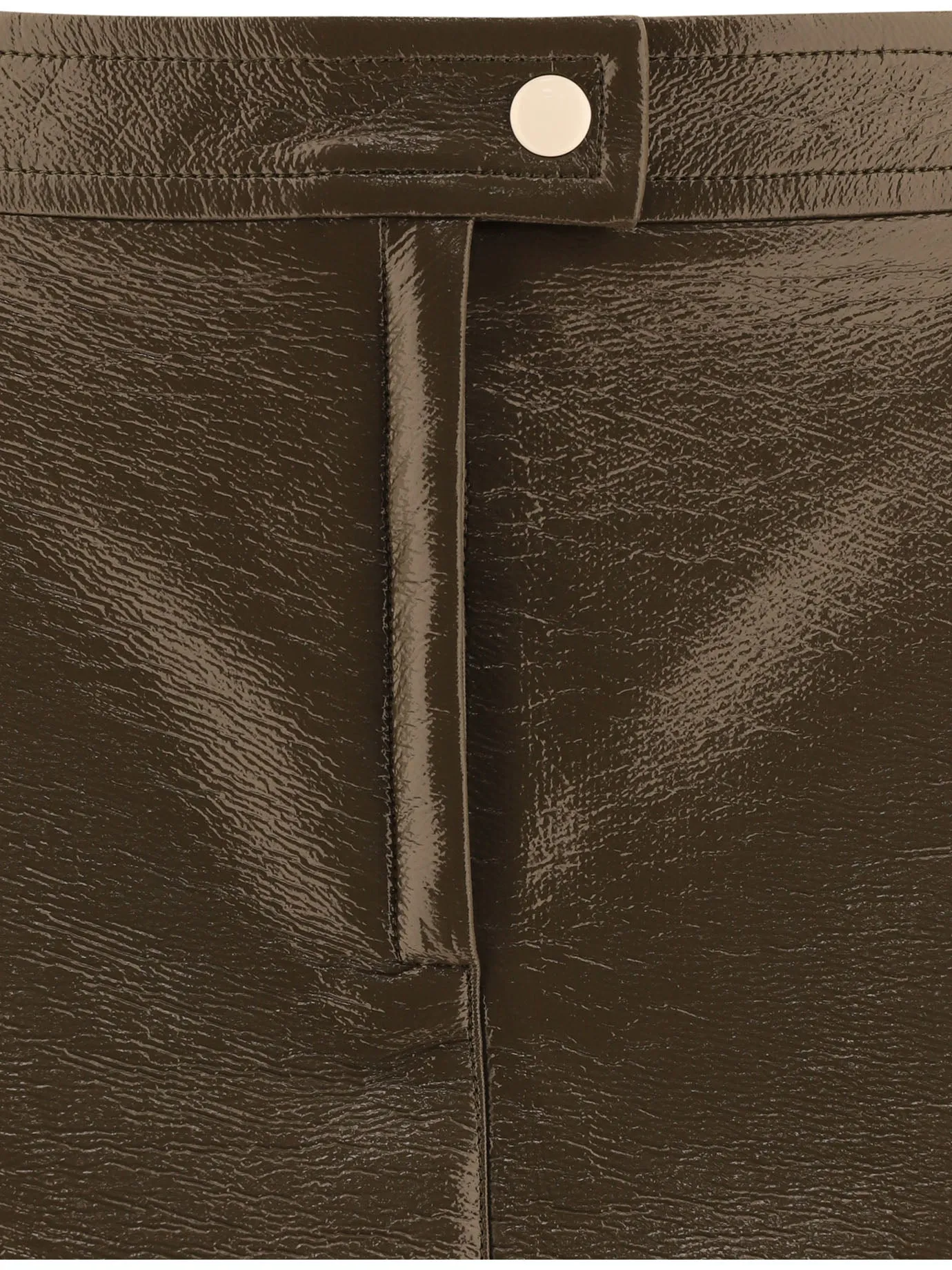 COURREGÈS Chic Green A-Line Mini Skirt