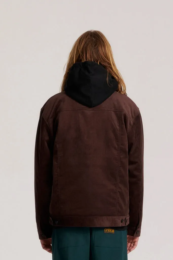 Critical Slide Warringah Cord Jacket Mauve