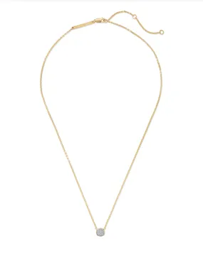 Davie Pave Pendant Necklace in 18k Gold Diamond