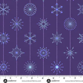 Deco Frost - Snowflakes in Winter Plum