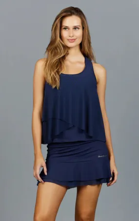 Denise Cromwell Navia Layer Top Navy