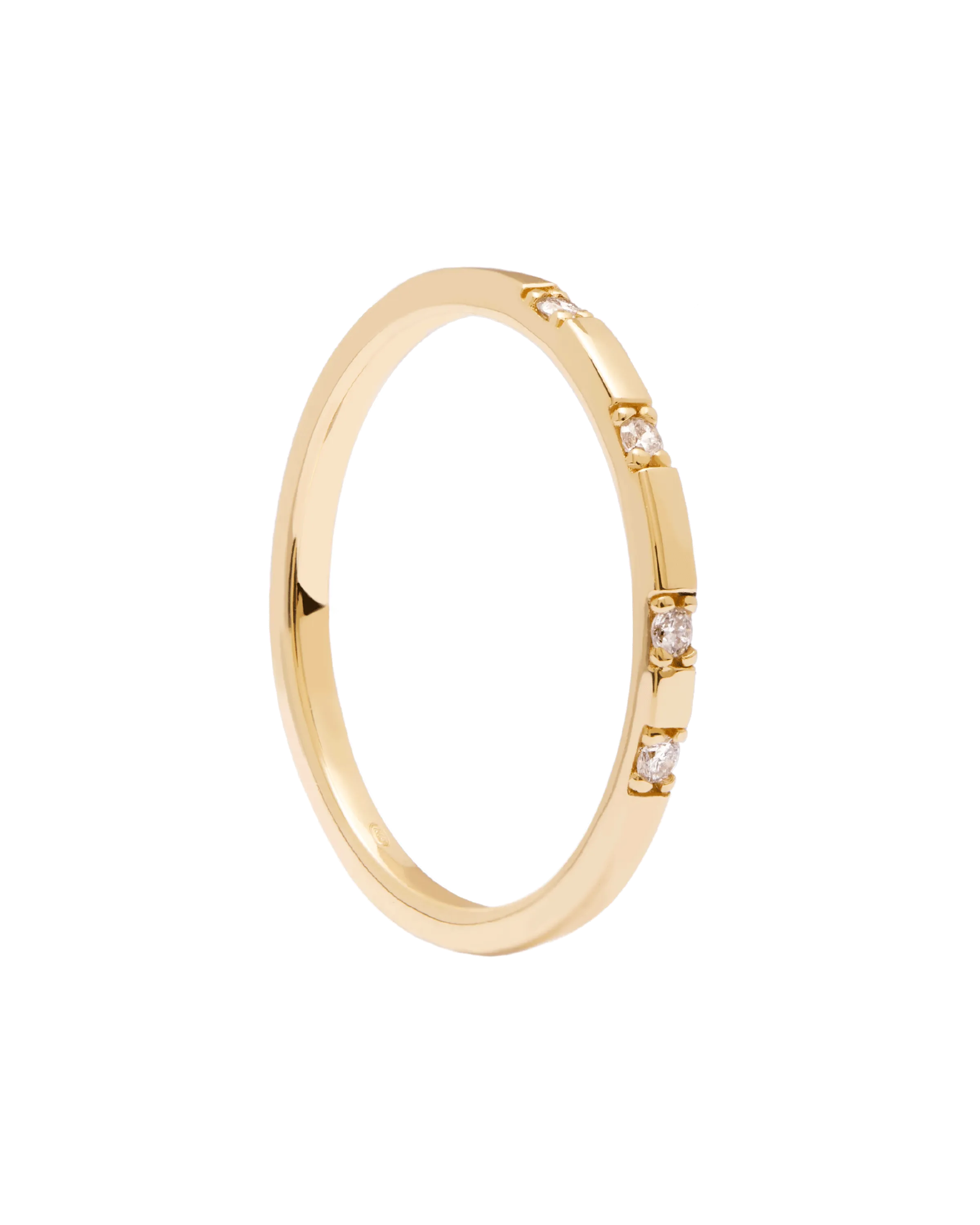 Diamonds and gold Frosty Ring