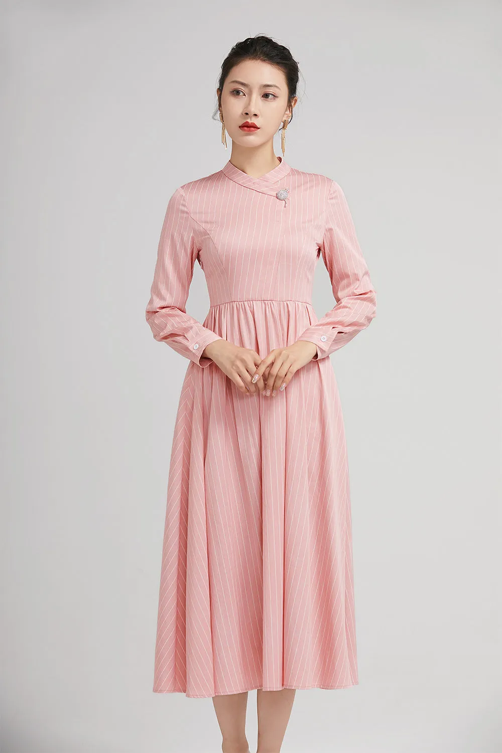 elegant summer dress  for women with long sleeves  2230
