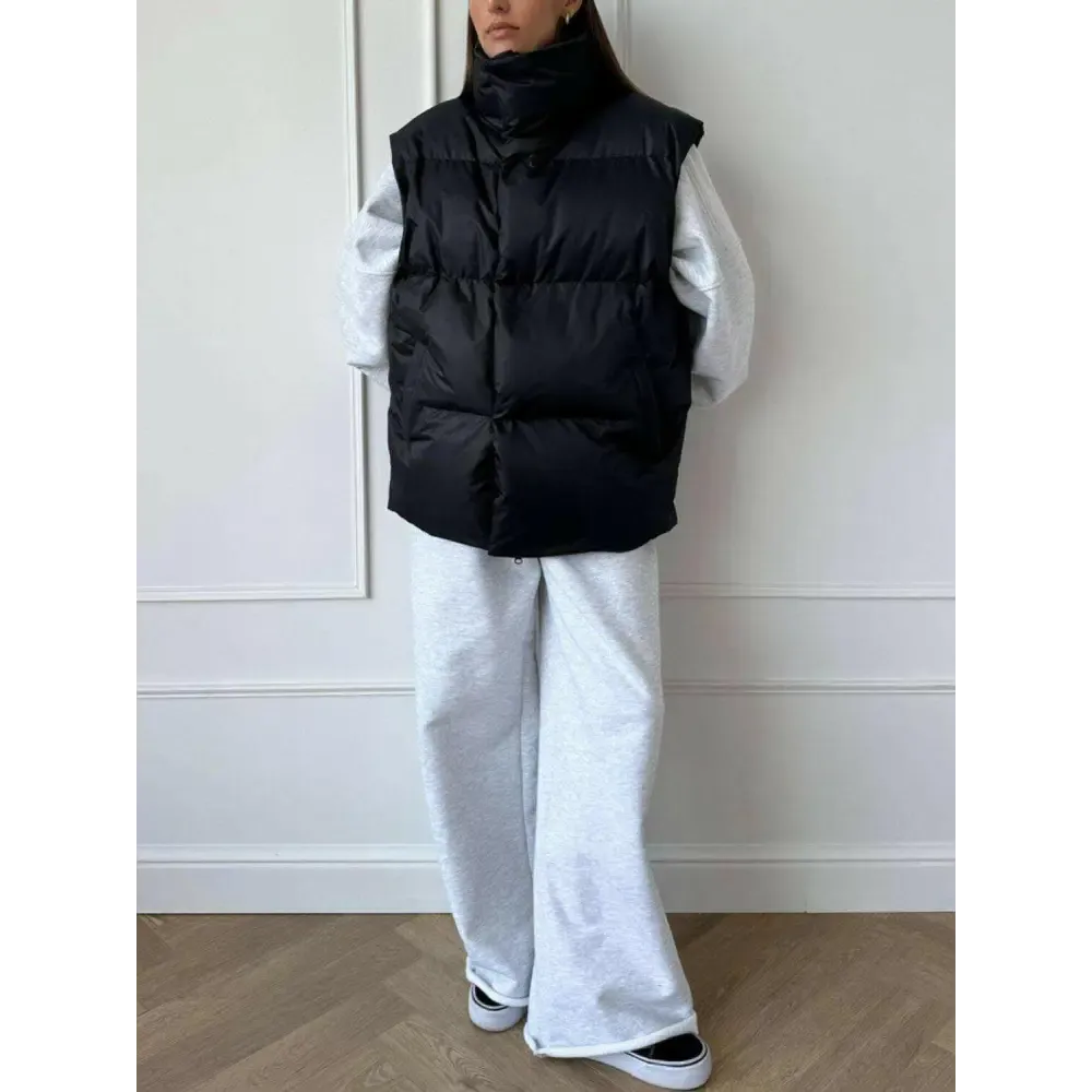 Elevate Your Wardrobe with the Timeless Turtleneck Vest Coat