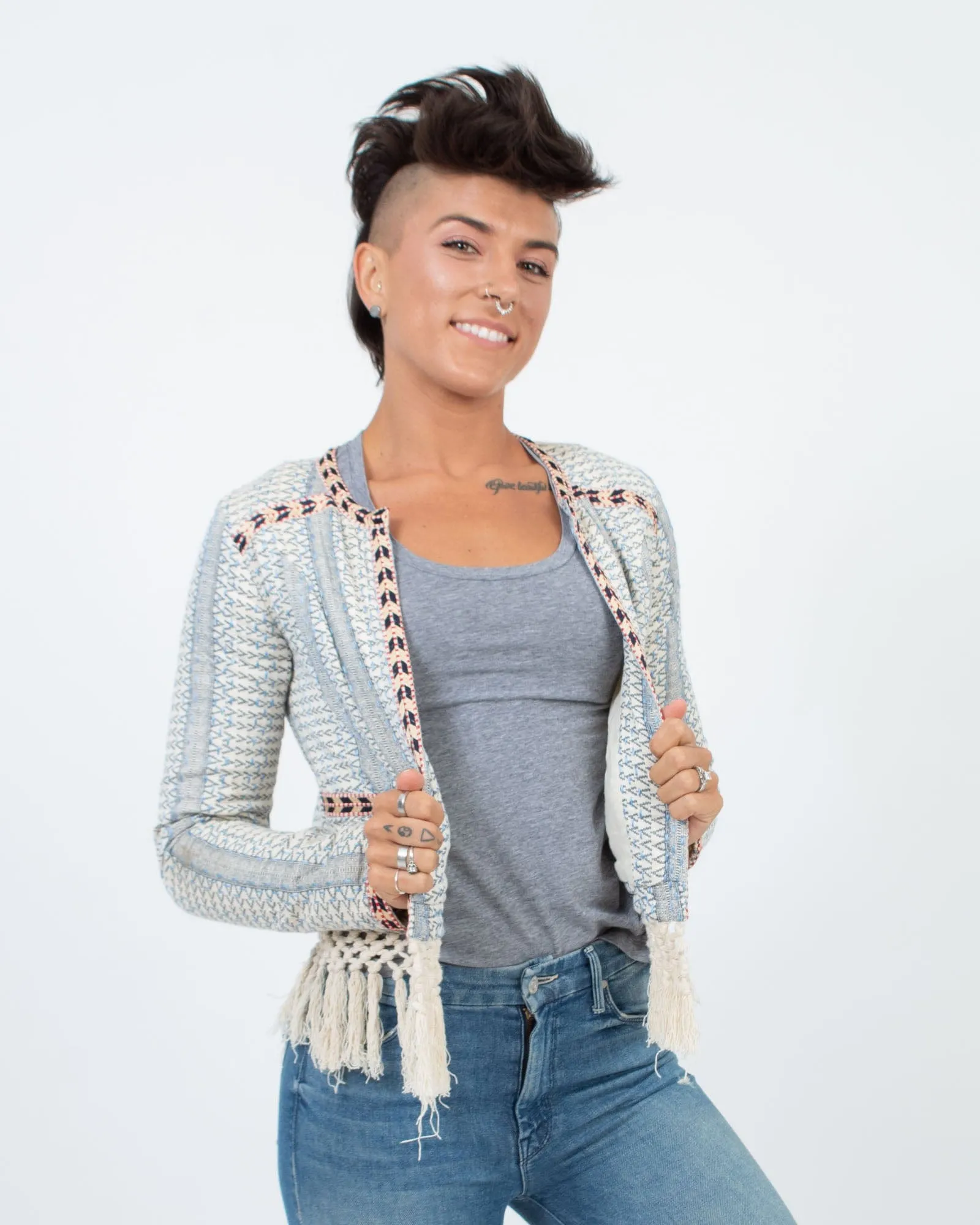 Embroidered Quilted Jacket