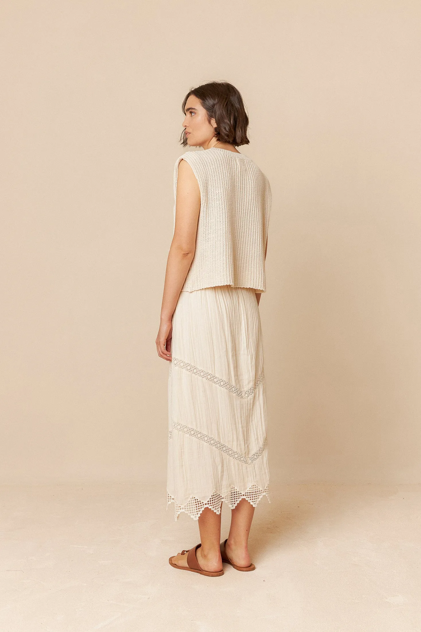ENGLISH RIB KNIT VEST