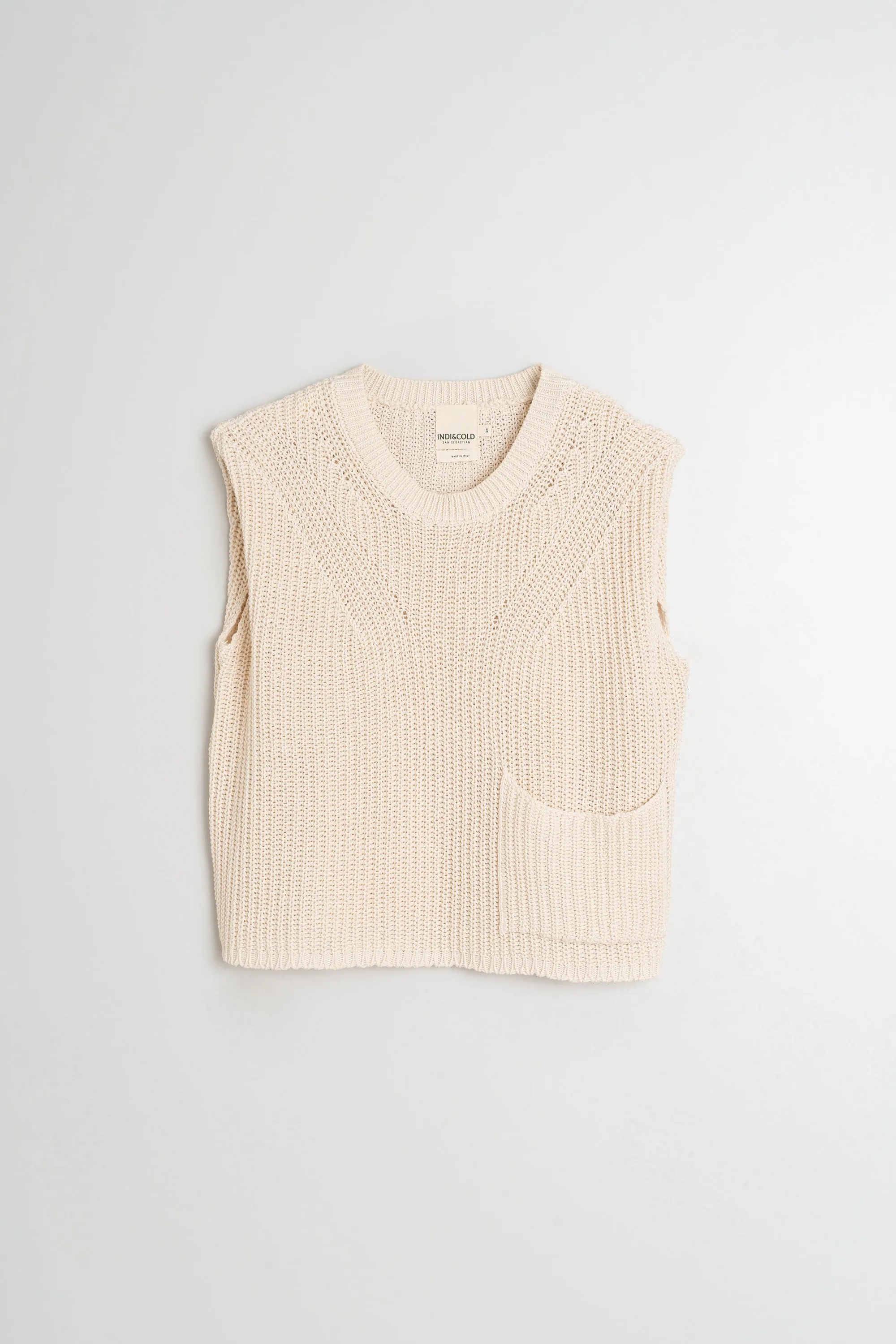 ENGLISH RIB KNIT VEST