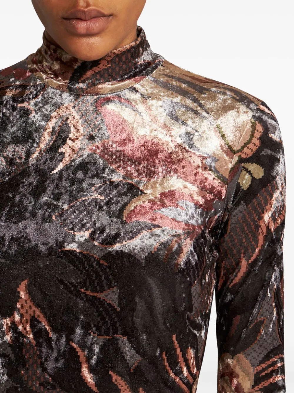 ETRO Slim Fit Multicolor Printed Chenille Dress - Size 40