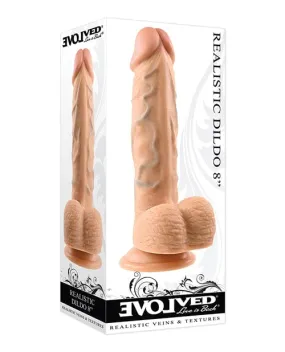 Evolved 8" Realistic Dildo with Balls