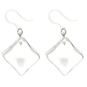 Exaggerated Ice Cube Dangles Hypoallergenic Earrings for Sensitive Ears Made with Plastic Posts