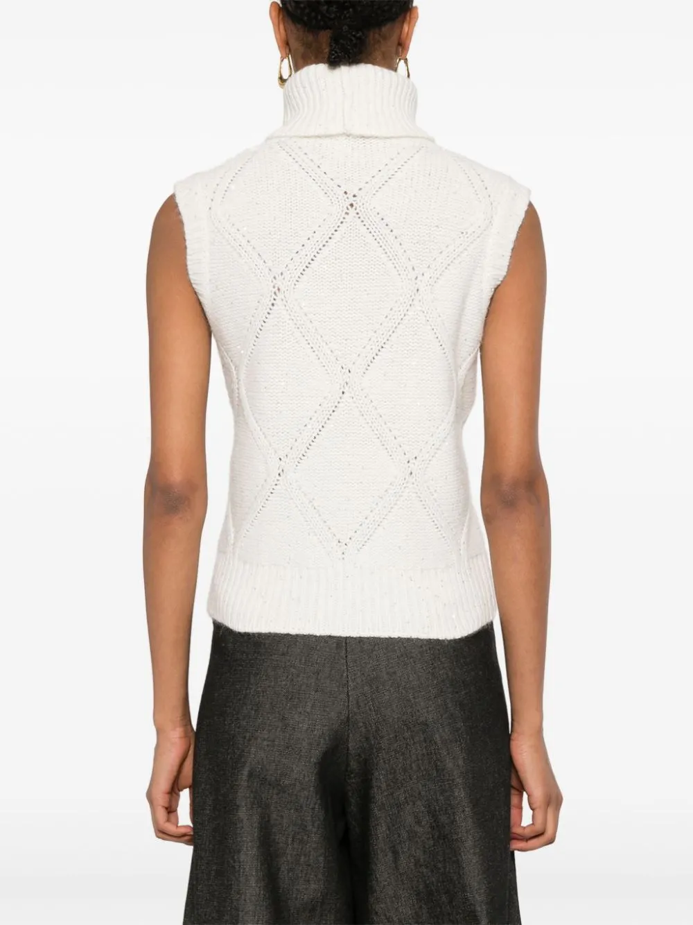 FABIANA FILIPPI Elegant Wool and Silk Blend Vest for Women