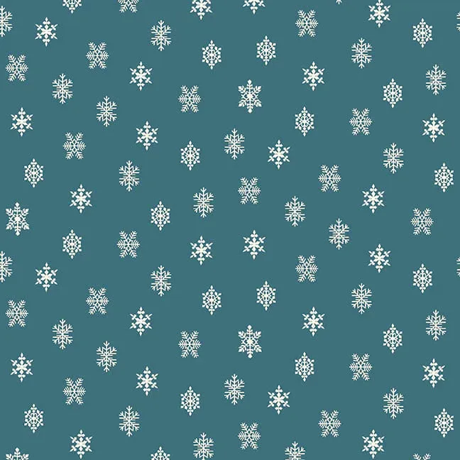 Fabric, Winter in Snowtown by Buttermilk Basin - FAT QUARTER BUNDLE   PANEL