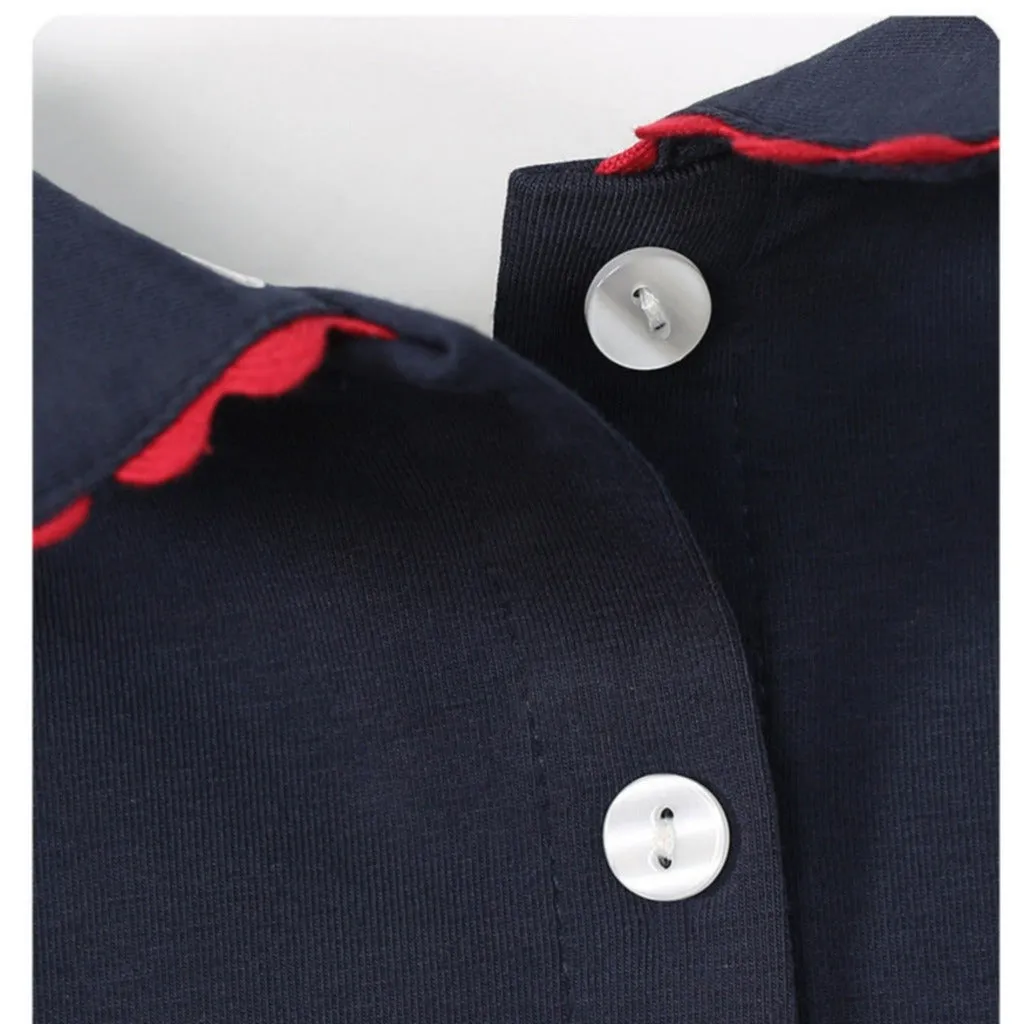 Fairy Tale Navy Blue Girls' Dress