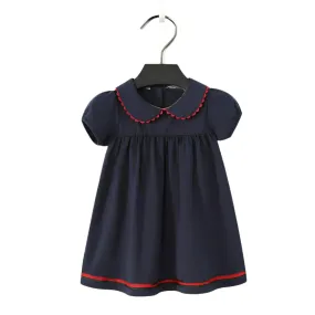 Fairy Tale Navy Blue Girls' Dress