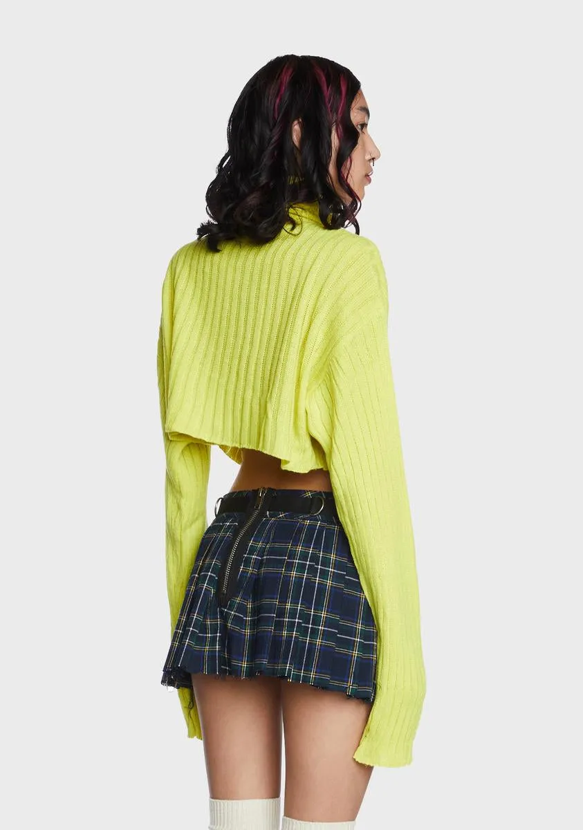 Falling Back Cropped Sweater