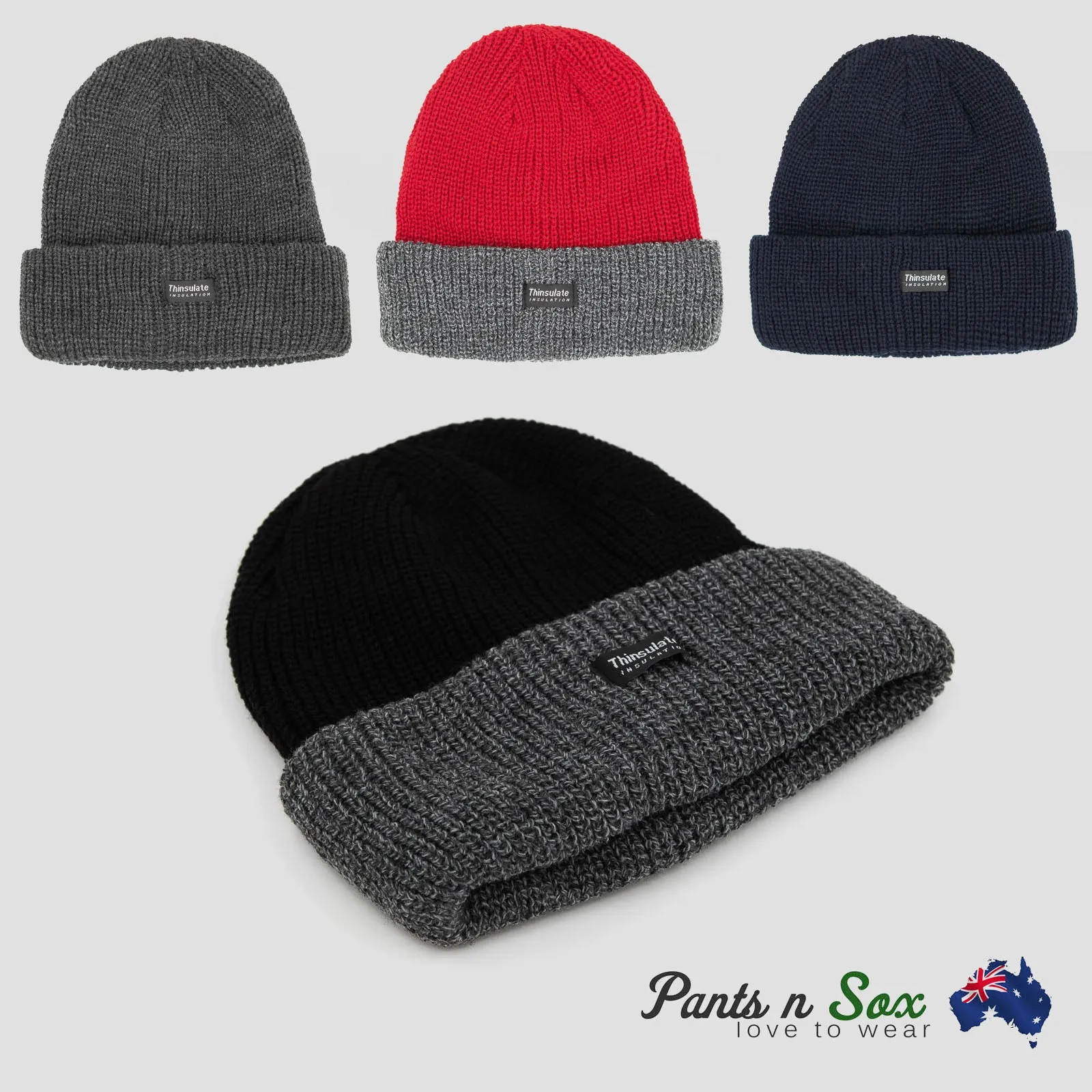 Fashion Knitted Hats Winter Ladies Unisex Hat Black Red Grey