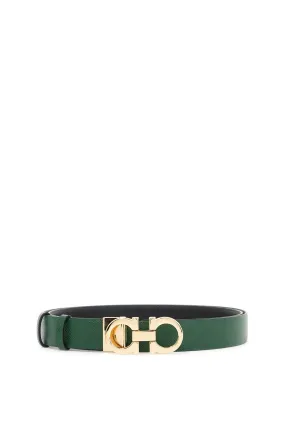 Ferragamo Reversible Gold-Tone Buckle Leather Belt - Size 100