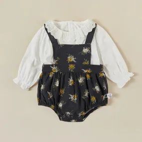 Floral Jumpsuit and Top Set