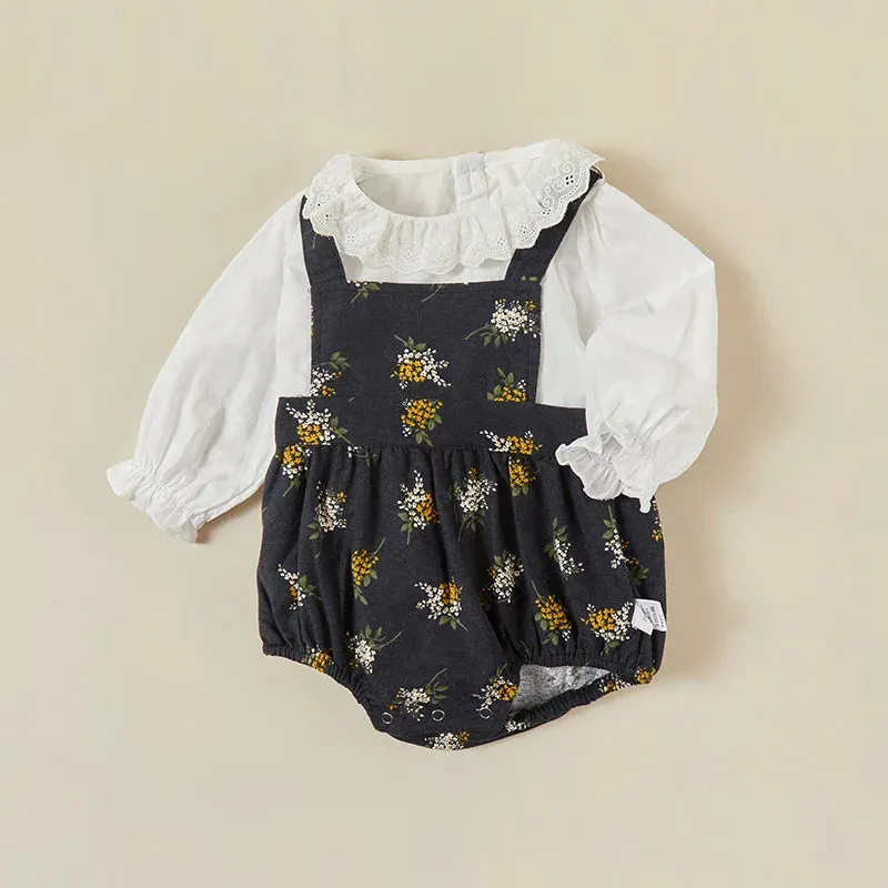 Floral Jumpsuit and Top Set