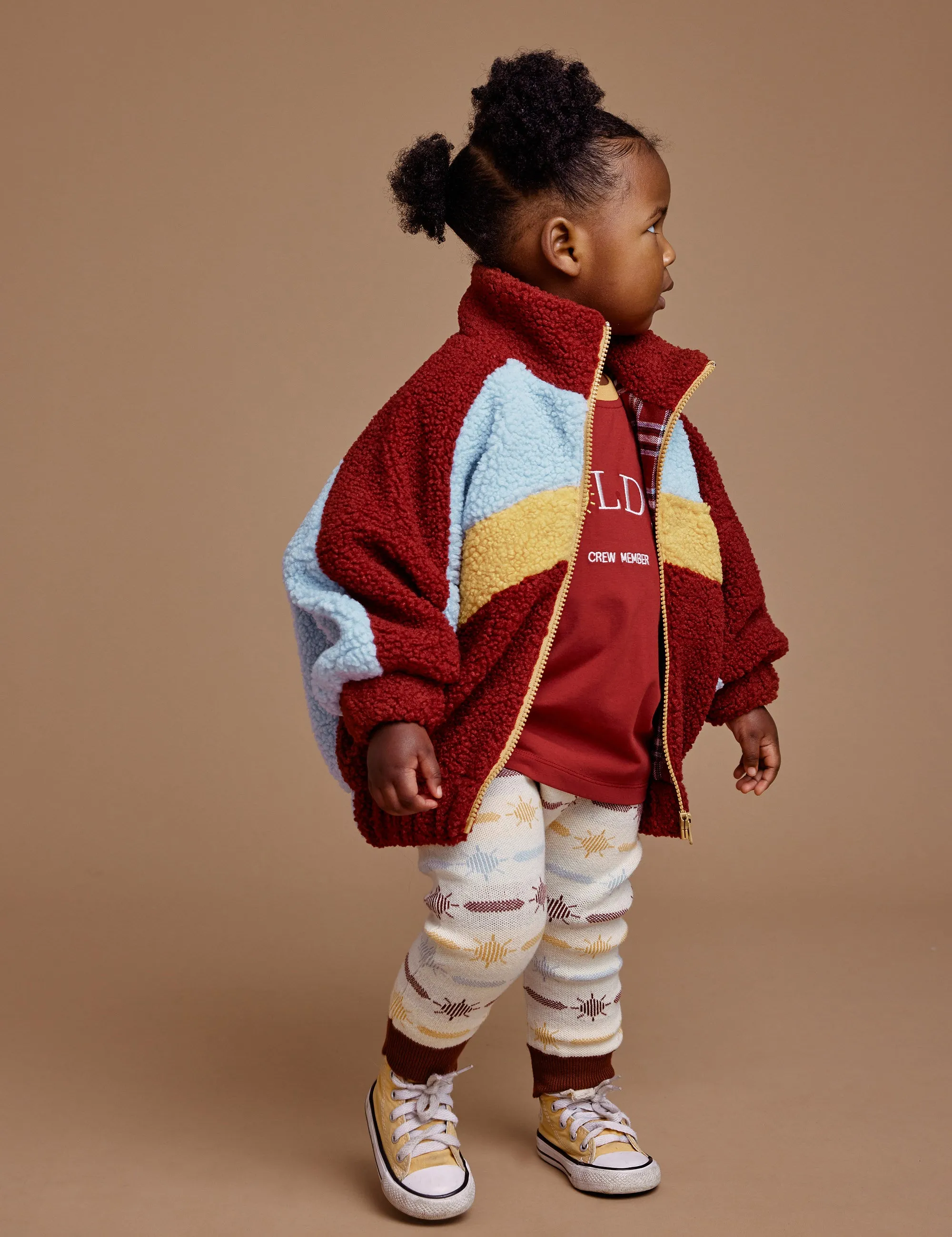 Frankie Sherpa Jacket Brick