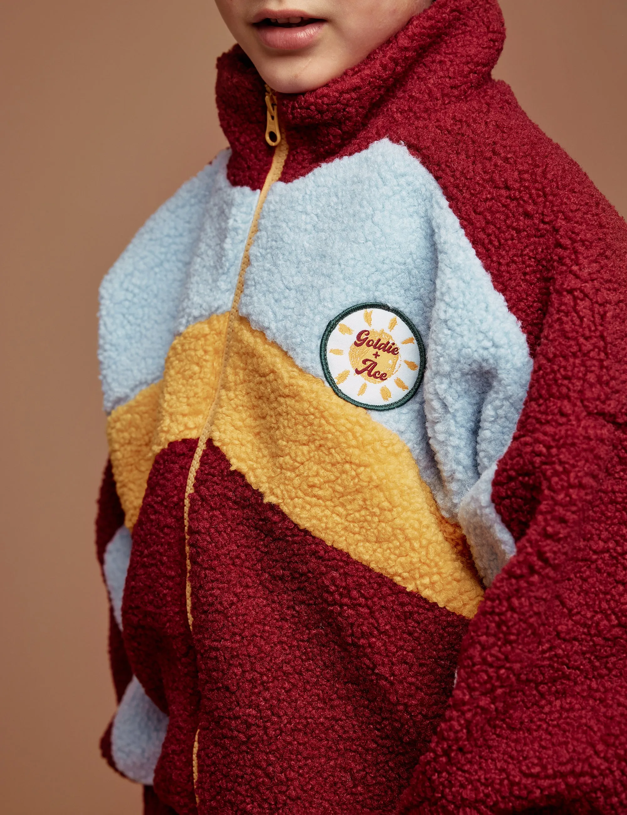 Frankie Sherpa Jacket Brick