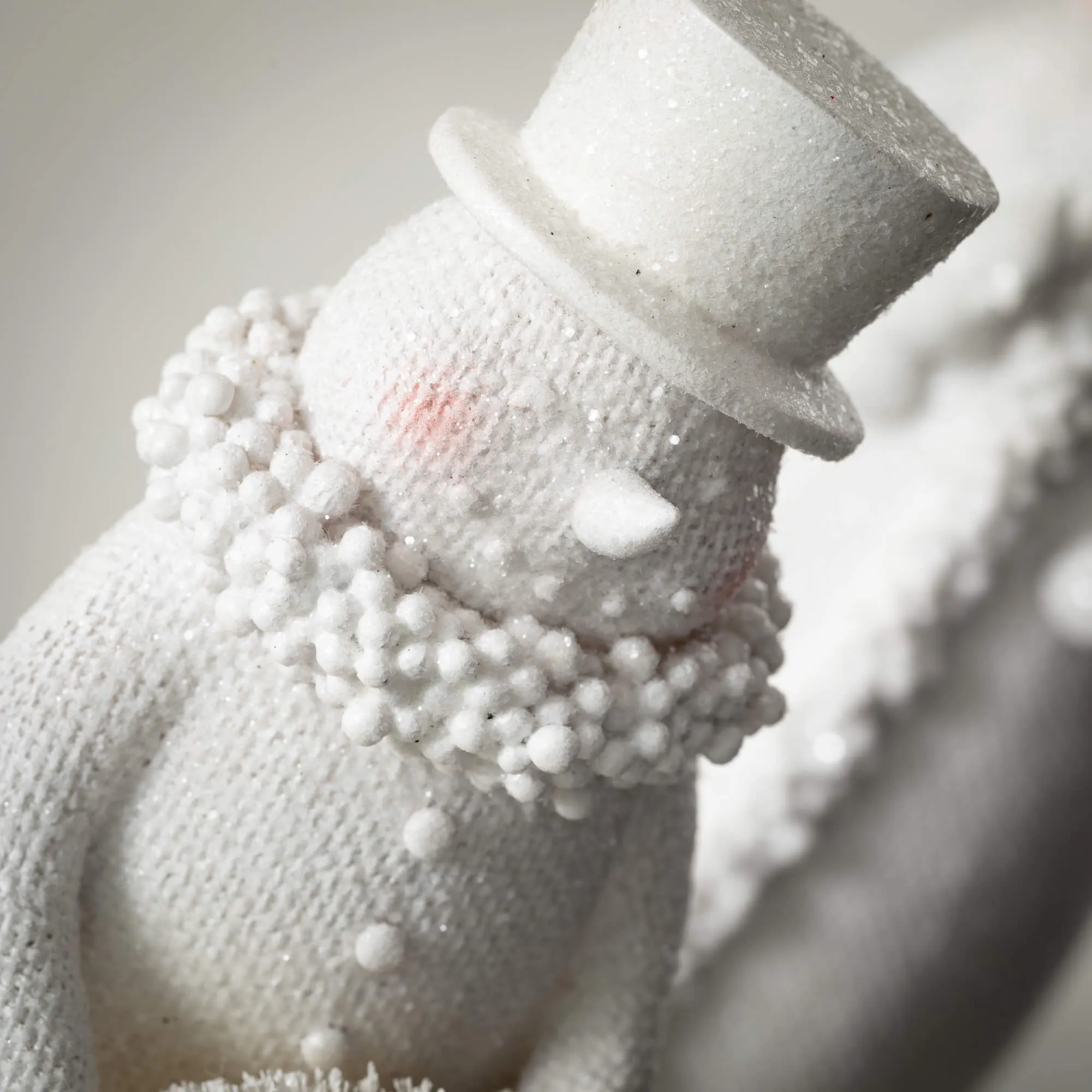 Frosted Snowman Figurines