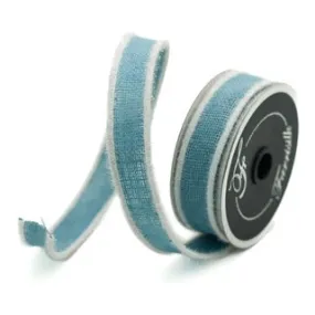 FROSTY BURLAP, 1" x 10 yards, Light Blue