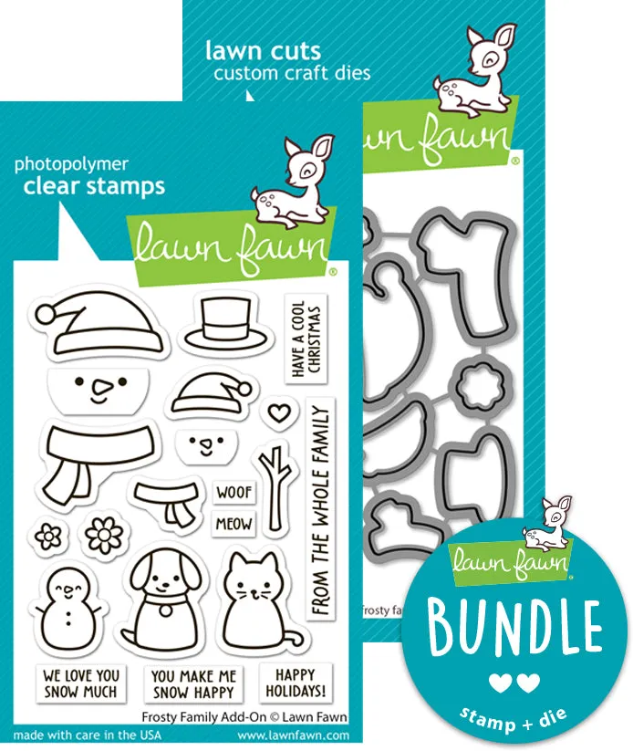 frosty family add-on (stamp die bundle )