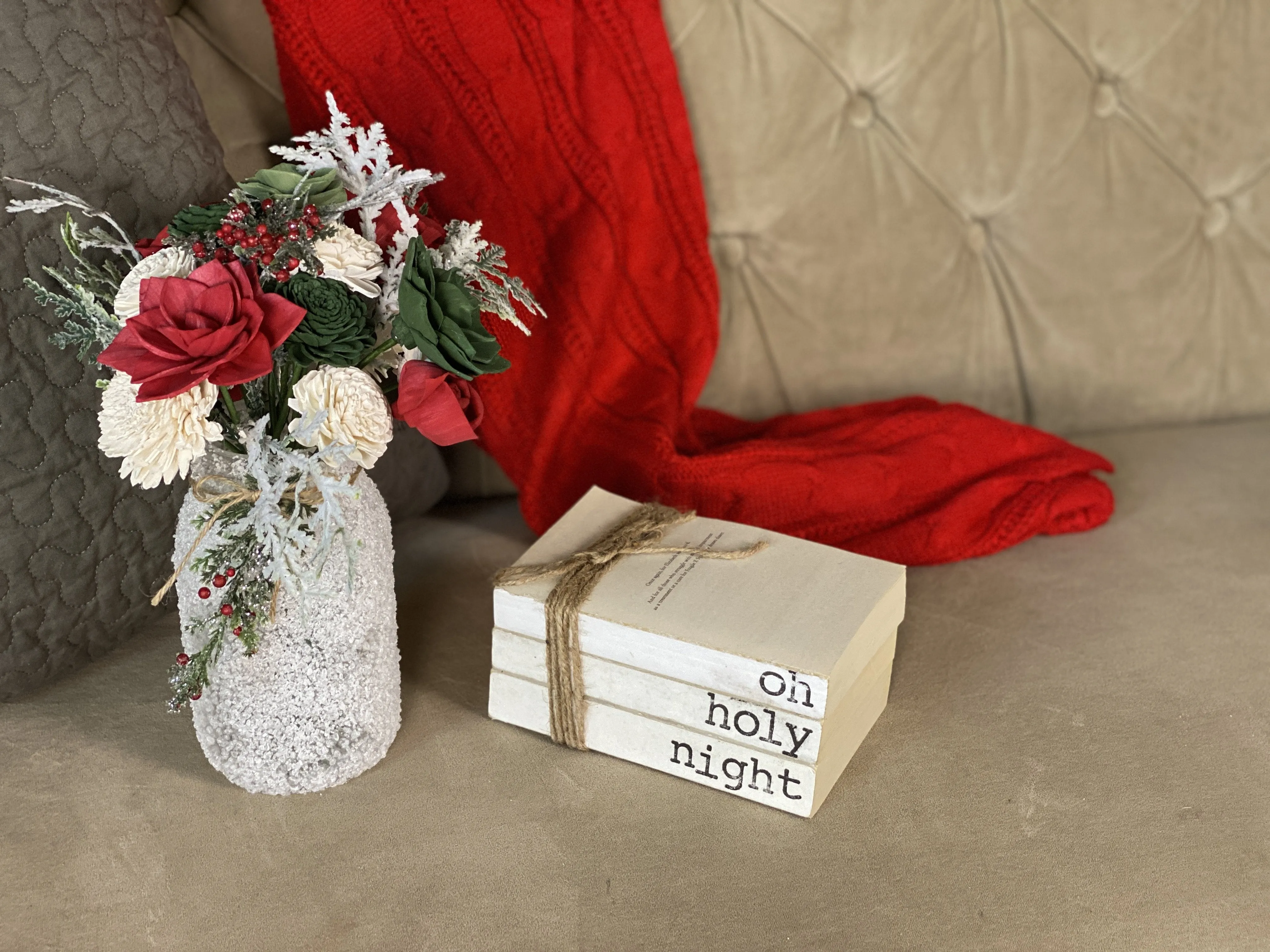 Frosty Pines Sola Flower Arrangement - Quart