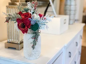 Frosty Pines Sola Flower Arrangement - Quart