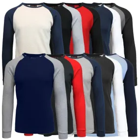 Galaxy by Harvic Men's Raglan Thermal Shirt - Assorted Sizes