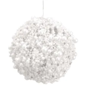 Glitter Beaded Ball Ornament
