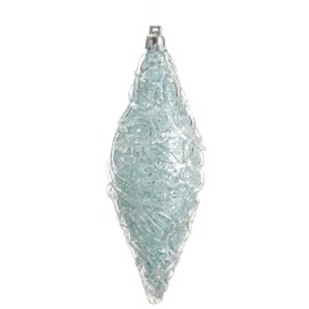 Glittered Swirl Pattern Finial Ornament
